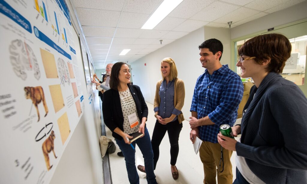 Students at Poster Showing